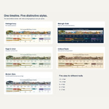 Bible History Timelines - Styles and Wall Sizes
