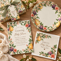 Locally Grown Pear & Fig Baby Shower