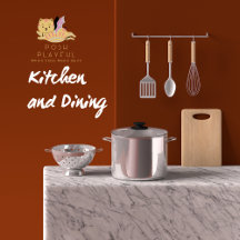 Posh Playful Kitchen and Dining
