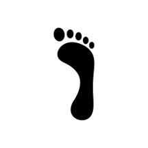 Footprint floor decals 