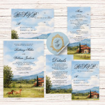 Tuscan Inspired Countryside Wedding