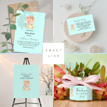 Sweet Lion Baby Shower Collection