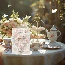 Sunlit Rococo Garden Galentine Tea Party