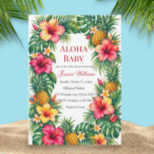 Aloha Pineapple Tropical Baby Shower
