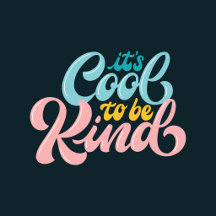 Colorful 70s Calligraphy Kindness Design