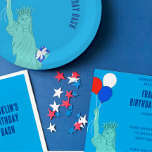 Patriotic Statue of Liberty Birthday Party