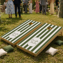 Dark Green Cabana Wedding
