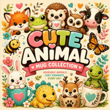 Cute Animal Mugs Collection – Adorable Woodland