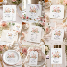 Tea Party Butterflies Bridal Shower Collection