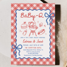 Gingham BaBy-Q Baby Shower 