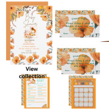 wildflower baby shower invitations ,supplies