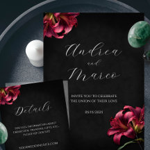 Lily Floral Gothic Wedding