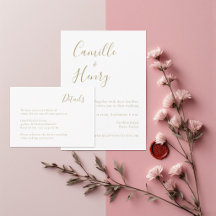 Modern Minimalist Handwritten Style Wedding