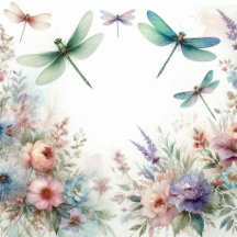 Dragonflies and Pastel Florals Wedding Suite