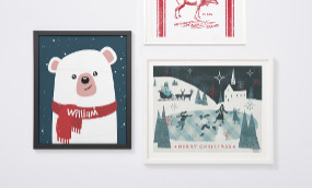 Find unique wall art, from inspirational typography prints to vintage travel posters.