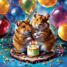 2 Hamsters Birthday Party