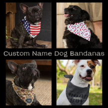 Custom Name Dog Bandanas