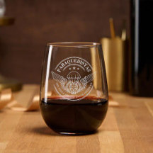 Portuguese Paratrooper Wine Glasses