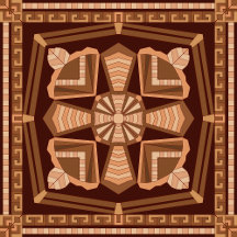 Elegant Brown Ethnic Mandala