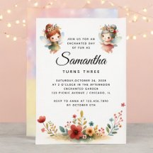 Enchanted Fairy Garden Girl Birthday Party