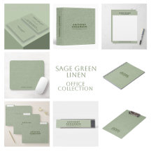 Sage Green Linen Texture