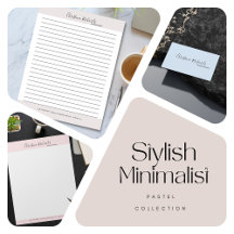 Stylish Minimalist Pastel 