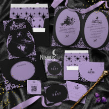 Midnight Revelrie Halloween Invitation Suite