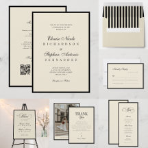 Vintage Ivory & Black Wedding Collection