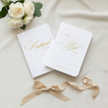 To My Husband To My Wife Real Foil Vow Books