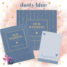 BEORGANIZED WEDDING - Dusty Blue Gold