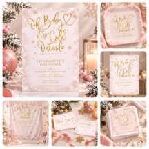 Oh Baby It's Cold Outside | Pink Snowflake Shower