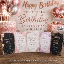  Teen Girls Birthday Party Invitations Collection