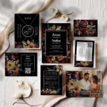 Dark Cherry Luxe Floral Wedding