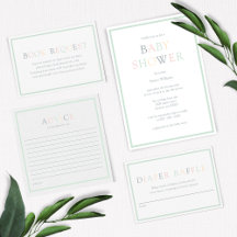 Modern Minimalist Baby Shower