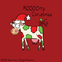 Moooooorry Christmas - Cow Pun