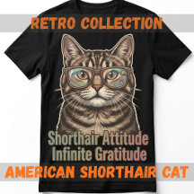 American Shorthair Cat Retro Collection