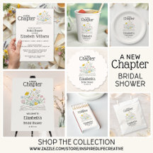Whimsical A New Chapter Bridal Shower Collection