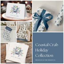 Deck The Claws Coastal Crab Holiday Collection