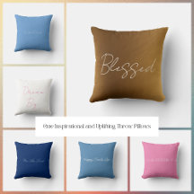 Cute Inspirational and Uplifting Throw Pillows