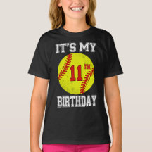 Softball Birthday Kids