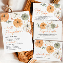 Little Pumpkin Neutral Baby Shower Collection