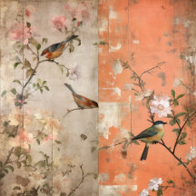 Orange and Strawberry Sherbet Chinoiserie