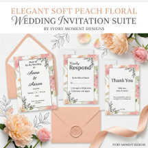 Spring Summer Soft Peach Garden Wedding Suite
