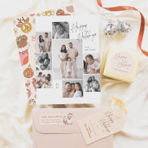 Modern Christmas Collage & Groovy Secret Santa