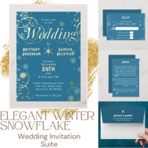 Winter Wonderland Snowflake Wedding