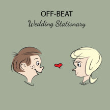 Off-Beat Wedding Stationary
