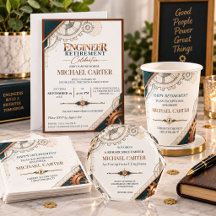 Elegant Engineer Retirement Gifts and Party