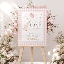 One Silly Goose Girl's 1st Birthday Suite in Pink