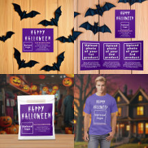 Purple Halloween Business Supplies