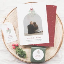 Mistletoe Magic | Minimalist Arch Photo Christmas